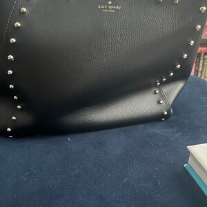 Kate Spade Black Studded Tote Bag